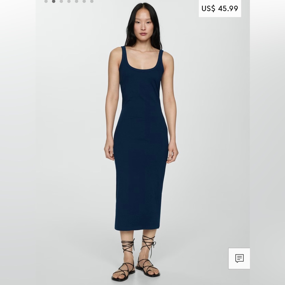 Midi-dress with straps